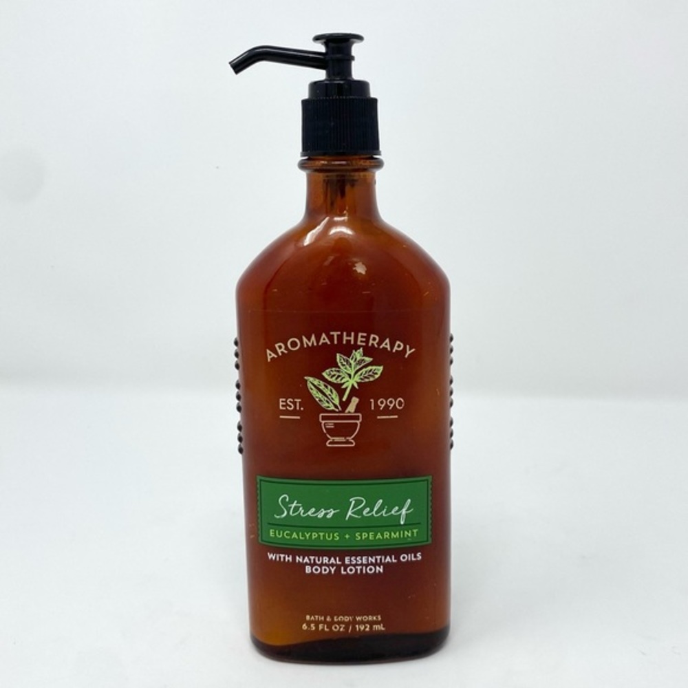BATH & BODY WORKS aromatherapy stress relief eucalyptus, and spearmint lotion